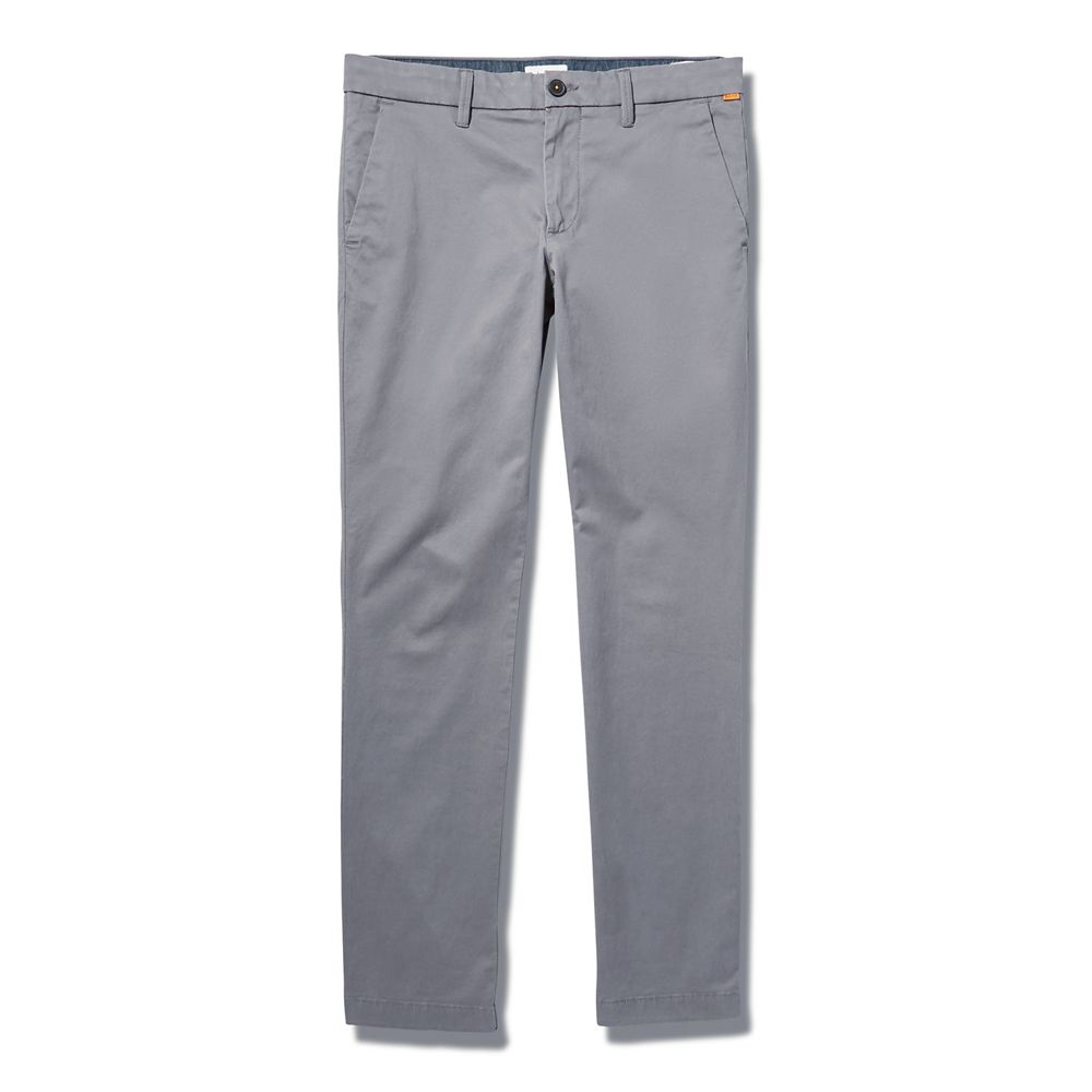 Pantalones Timberland Hombre Sargent Lake Slim Stretch Chino Gris - Chile KLC-402518